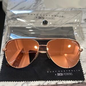 Quay Australia X Desi Perkins High Key Rose gold